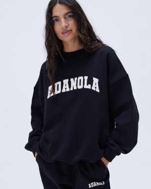 Adanola Varsity Oversized Sweatshirt Sort | SN-ADA56516