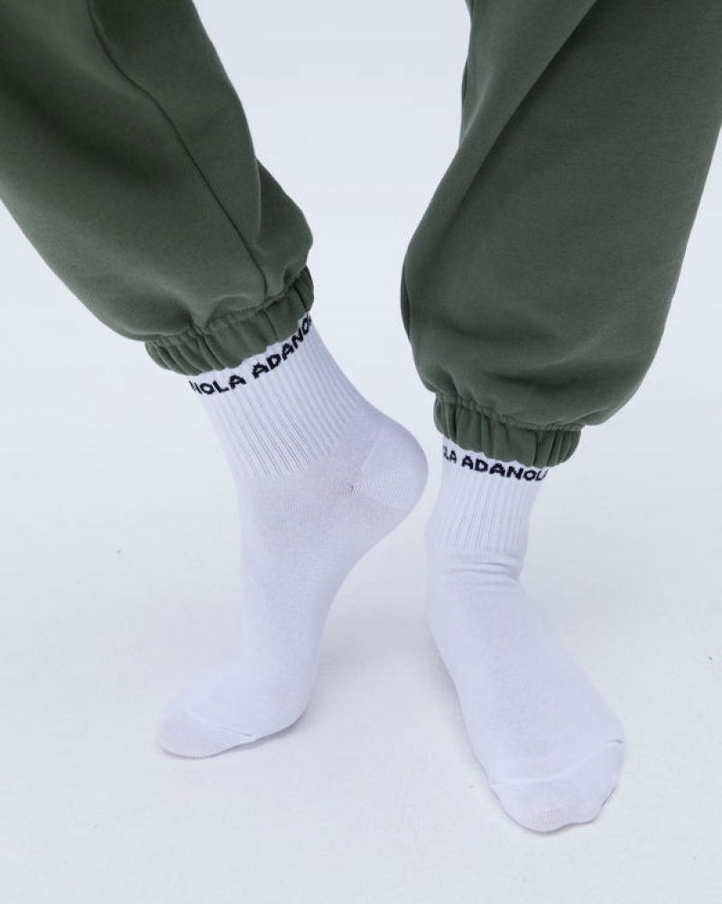 Adanola 3 Pack Mid-length Socks Hvide Grå Sort | SN-ADA56692