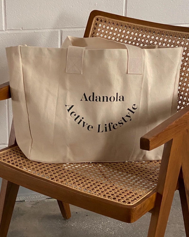 Adanola Active Lifestyle Tote Bag Hvide Sort | SN-ADA56673