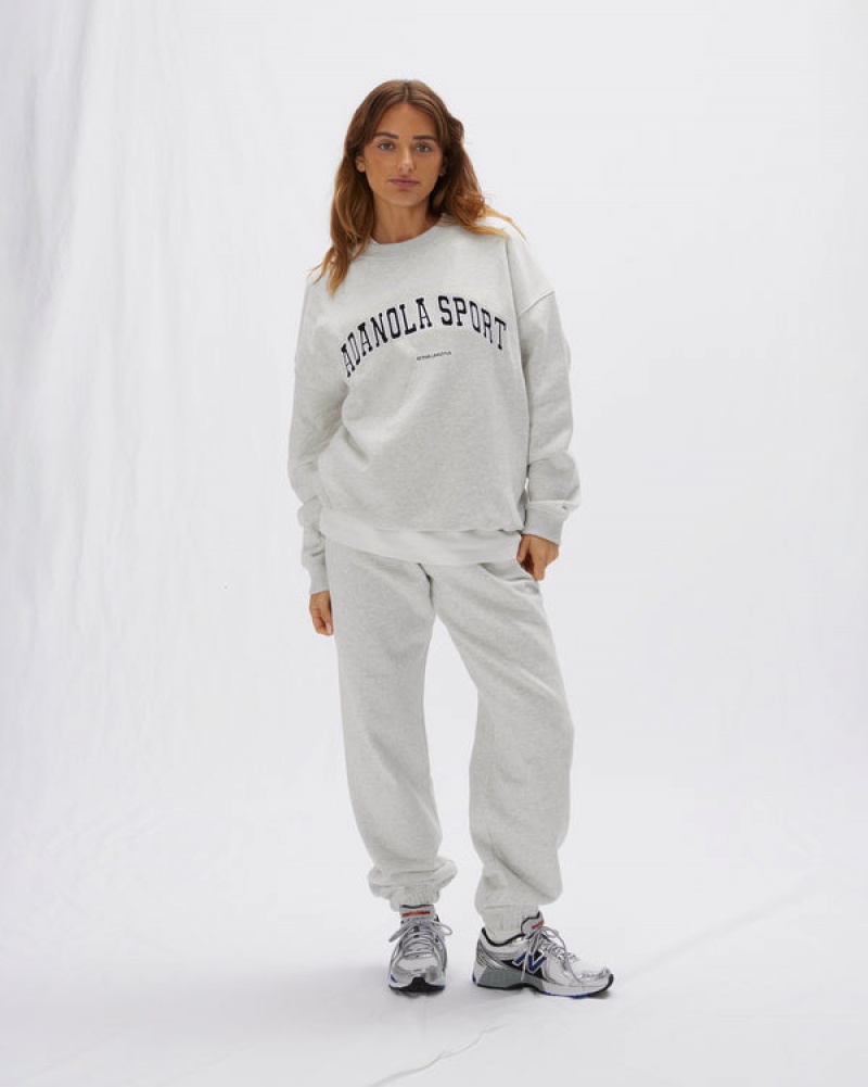 Adanola As Oversized Sweatshirt Lysegrå | SN-ADA56513