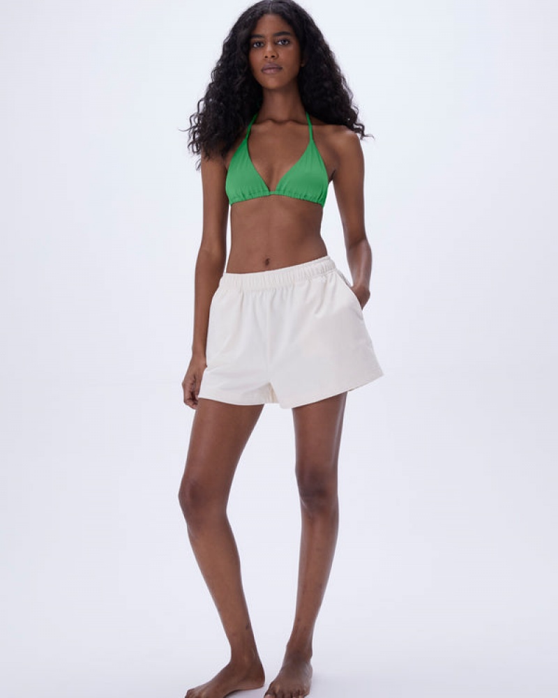 Adanola Bomulds Jersey Shorts Hvide | SN-ADA56624