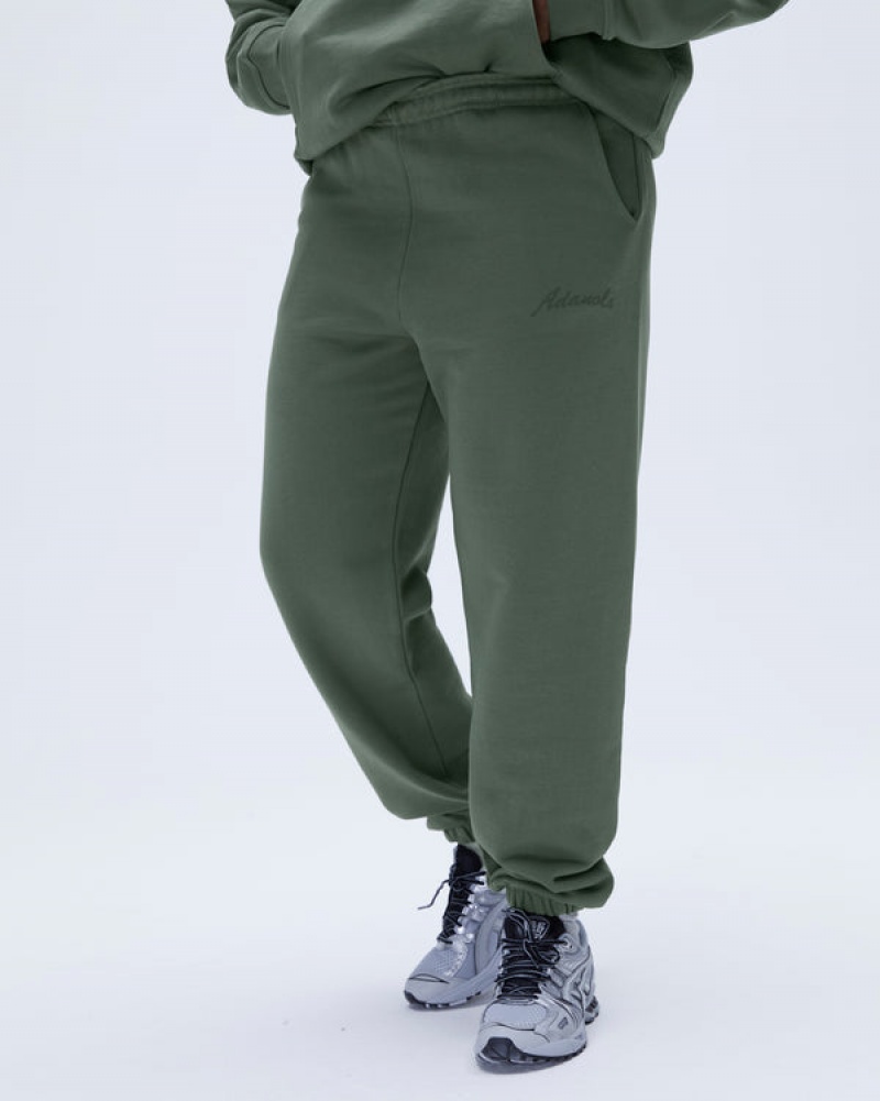 Adanola Freehand Sweatpants Khaki Grøn | SN-ADA56541