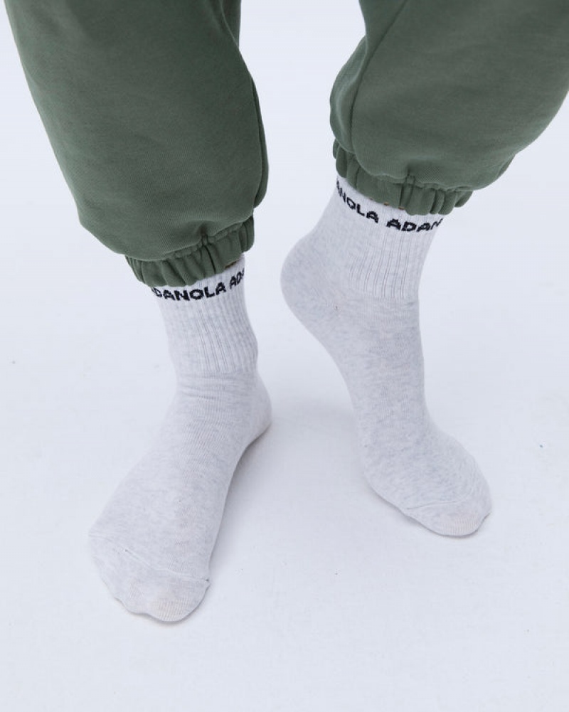 Adanola Mid-length Socks Grå | SN-ADA56690