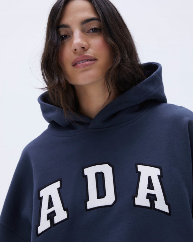 Adanola Oversized Hoodie Blå | SN-ADA56526