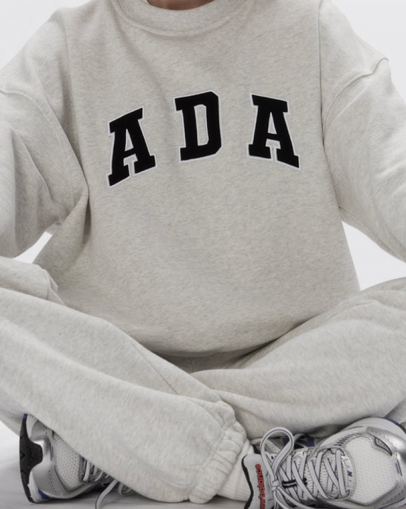 Adanola Oversized Sweatshirt Lysegrå | SN-ADA56509