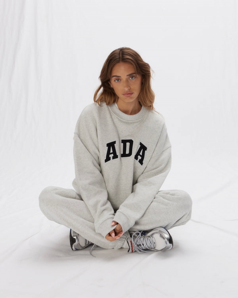 Adanola Oversized Sweatshirt Lysegrå | SN-ADA56509