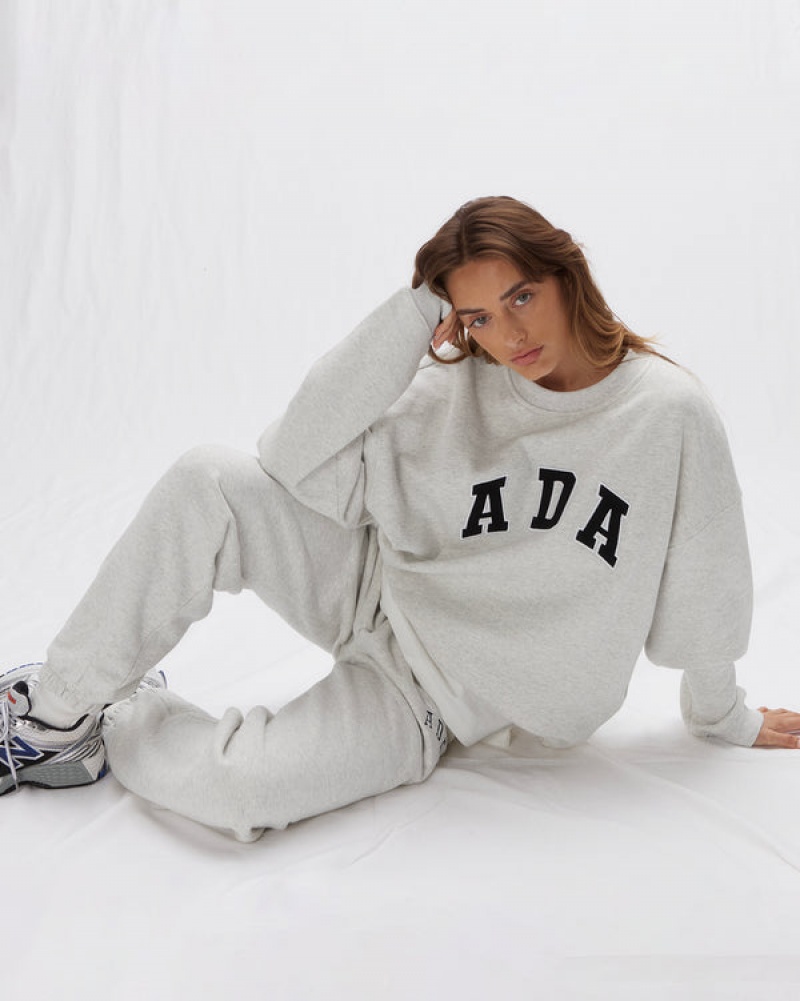 Adanola Oversized Sweatshirt Lysegrå | SN-ADA56509