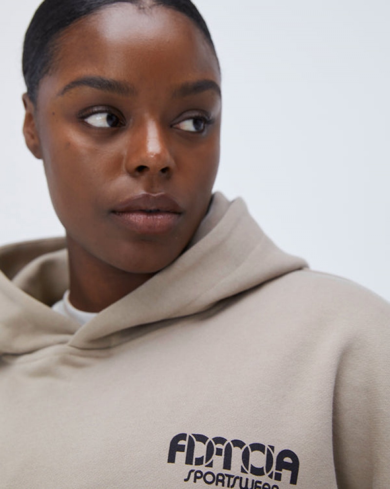 Adanola Sportswear Oversized Hoodie Beige | SN-ADA56520