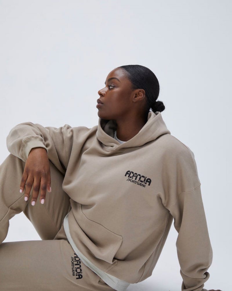 Adanola Sportswear Oversized Hoodie Beige | SN-ADA56520