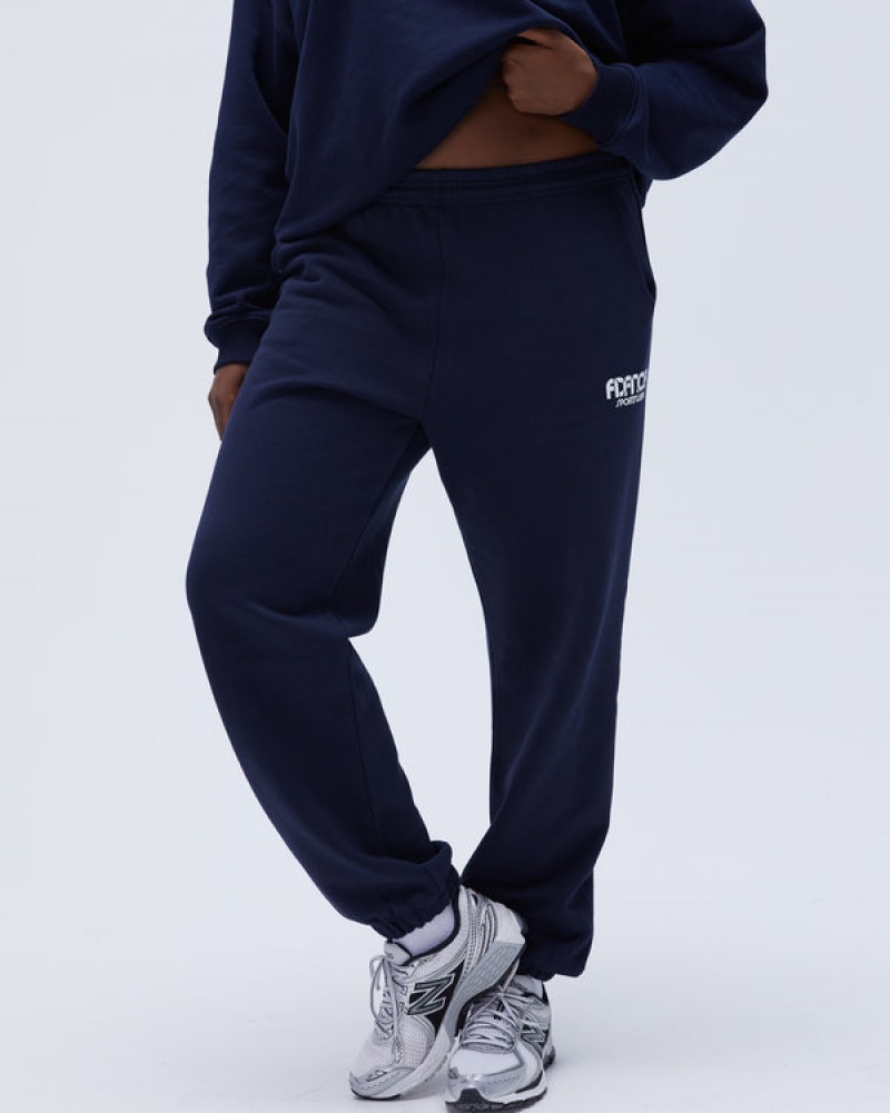 Adanola Sportswear Sweatpants Mørkeblå Blå | SN-ADA56536