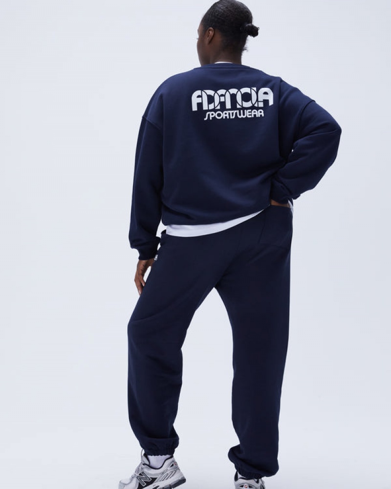 Adanola Sportswear Sweatpants Mørkeblå Blå | SN-ADA56536