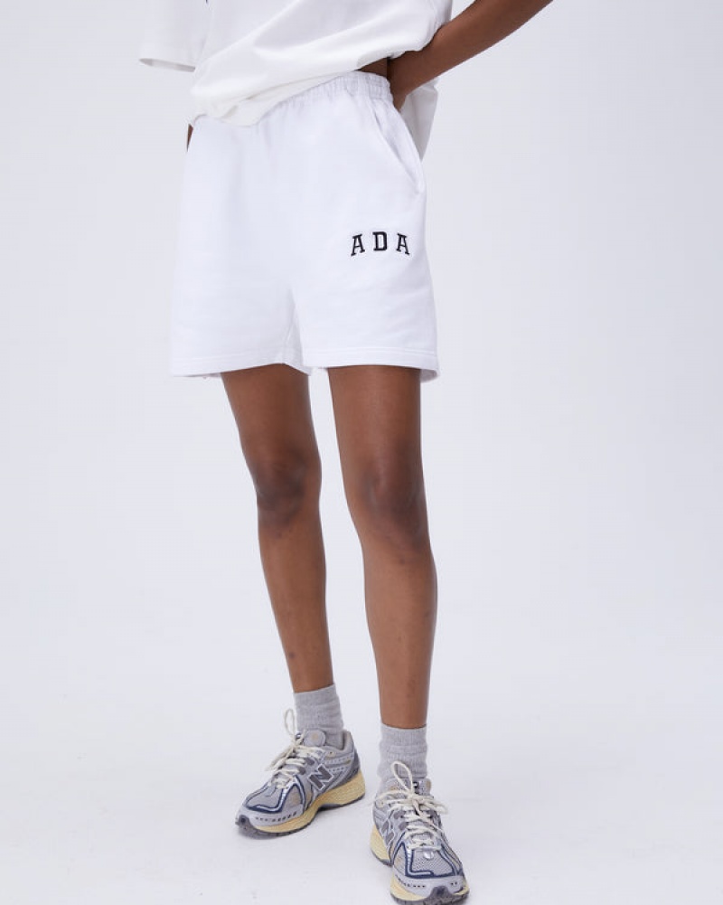 Adanola Sweat Shorts Hvide | SN-ADA56597