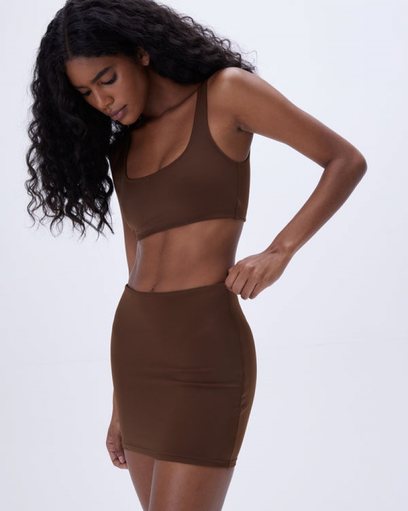 Adanola Swim Mini Skirt Chokolade Brune | SN-ADA56588