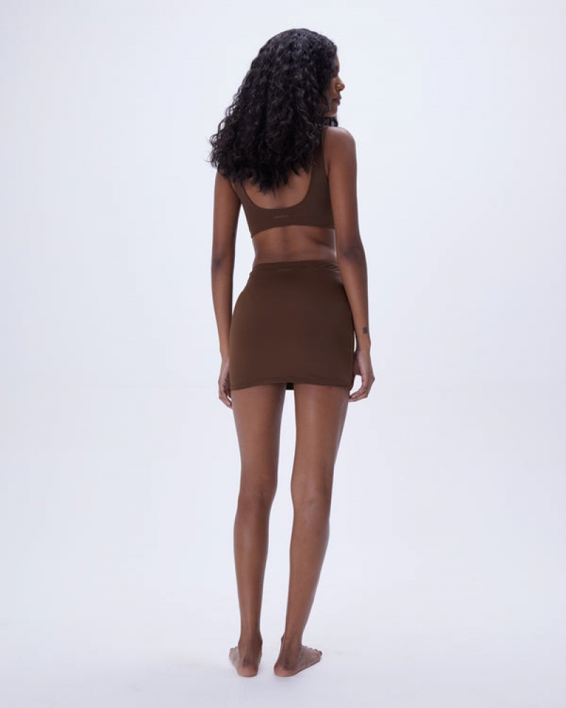 Adanola Swim Mini Skirt Chokolade Brune | SN-ADA56588