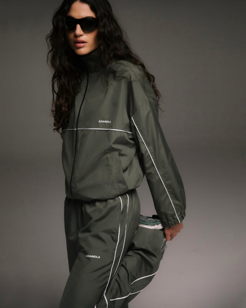 Adanola Track Jacket Khaki Grøn | SN-ADA56669