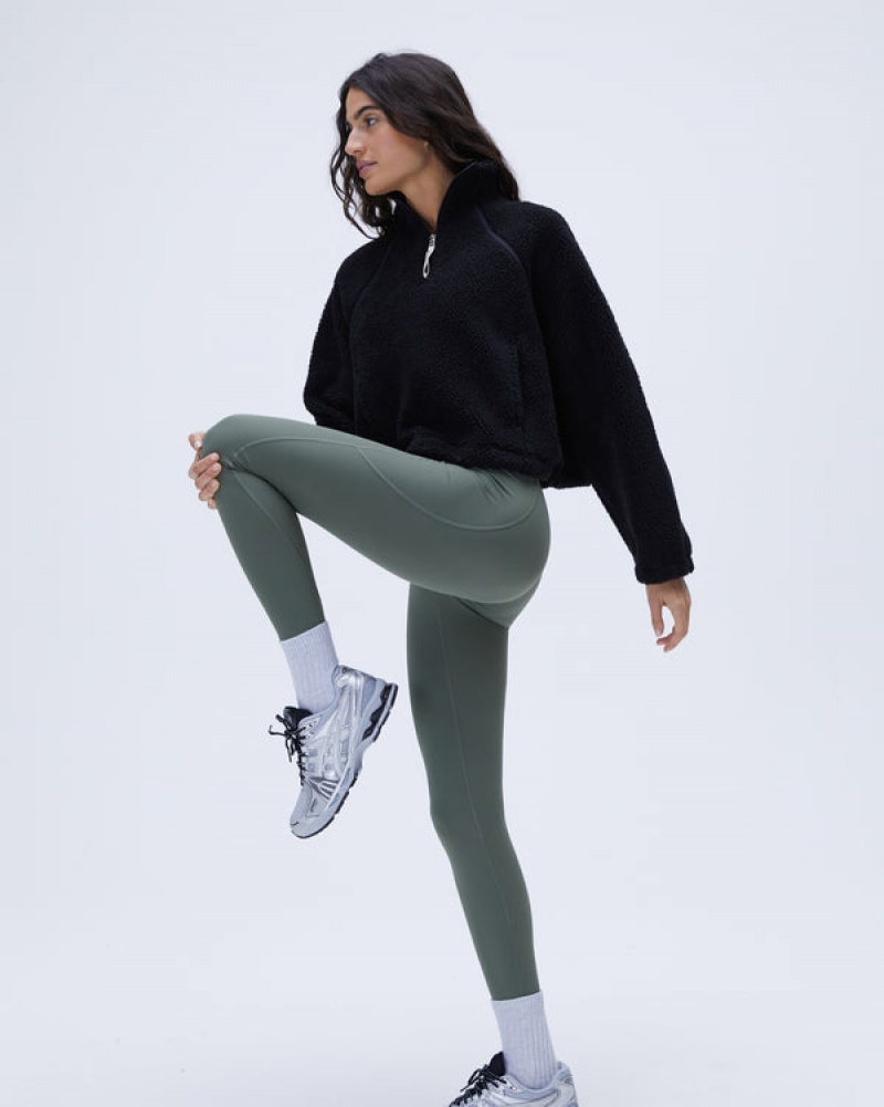 Adanola Ultimate Branded Pocket Leggings Khaki Grøn | SN-ADA56423