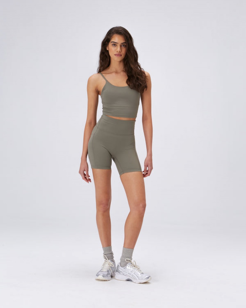 Adanola Ultimate Pocket Crop Shorts Olivengrøn Grøn | SN-ADA56609