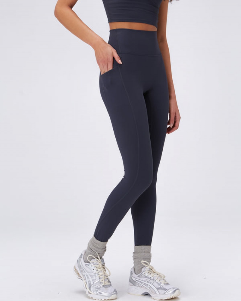 Adanola Ultimate Pocket Leggings Blå | SN-ADA56435