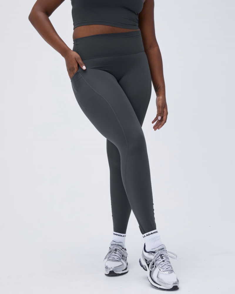 Adanola Ultimate Pocket Leggings Dyb Grå | SN-ADA56433