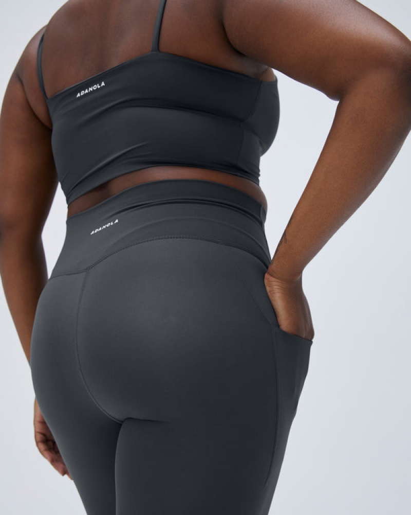 Adanola Ultimate Pocket Leggings Dyb Grå | SN-ADA56433