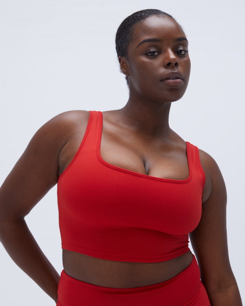 Adanola Ultimate Square Neck Bra Rød | SN-ADA56545