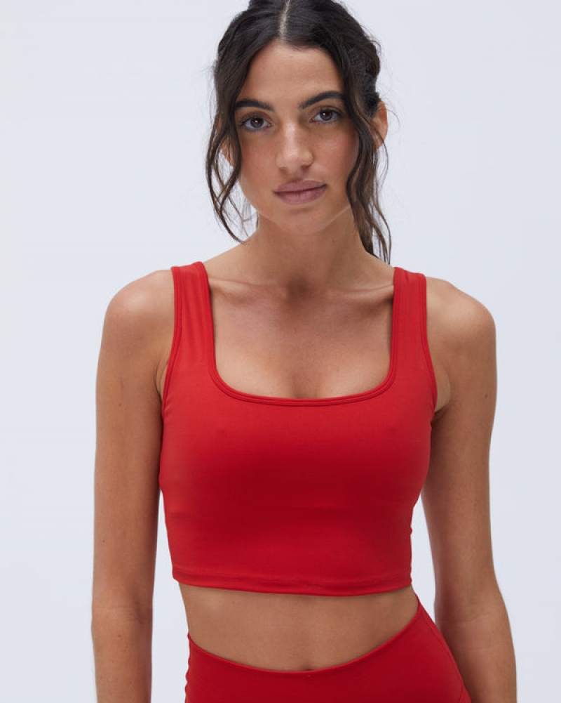 Adanola Ultimate Square Neck Bra Rød | SN-ADA56545