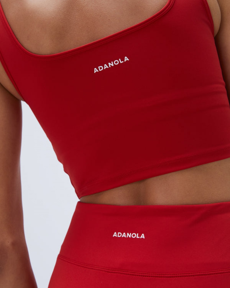 Adanola Ultimate Square Neck Bra Rød | SN-ADA56545