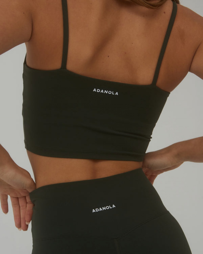 Adanola Ultimate Tank Bra Mørkeolivengrøn | SN-ADA56576