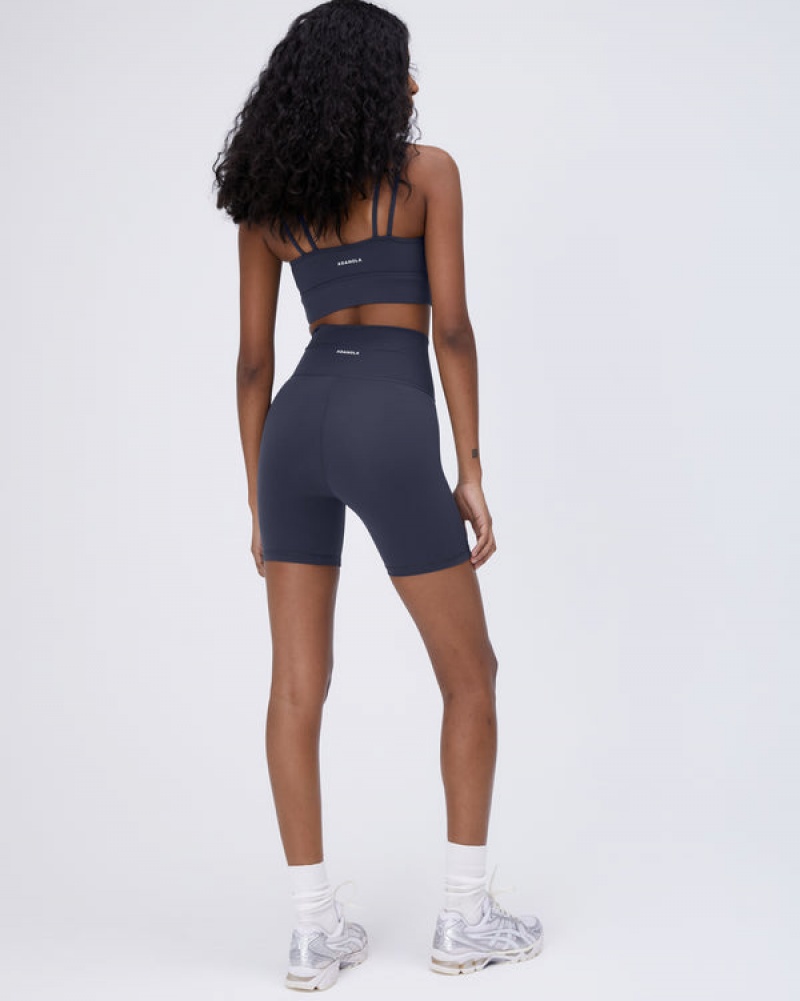 Adanola Ultimate Wrap Over Crop Shorts Blå | SN-ADA56607