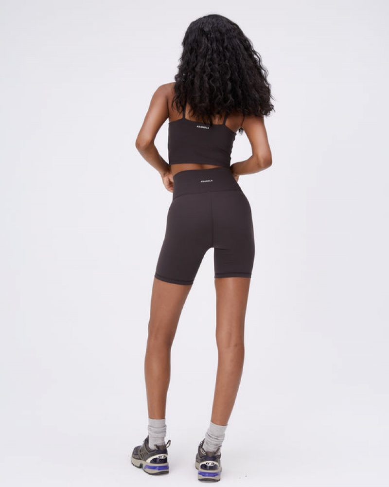 Adanola Ultimate Wrap Over Crop Shorts Kaffe | SN-ADA56605