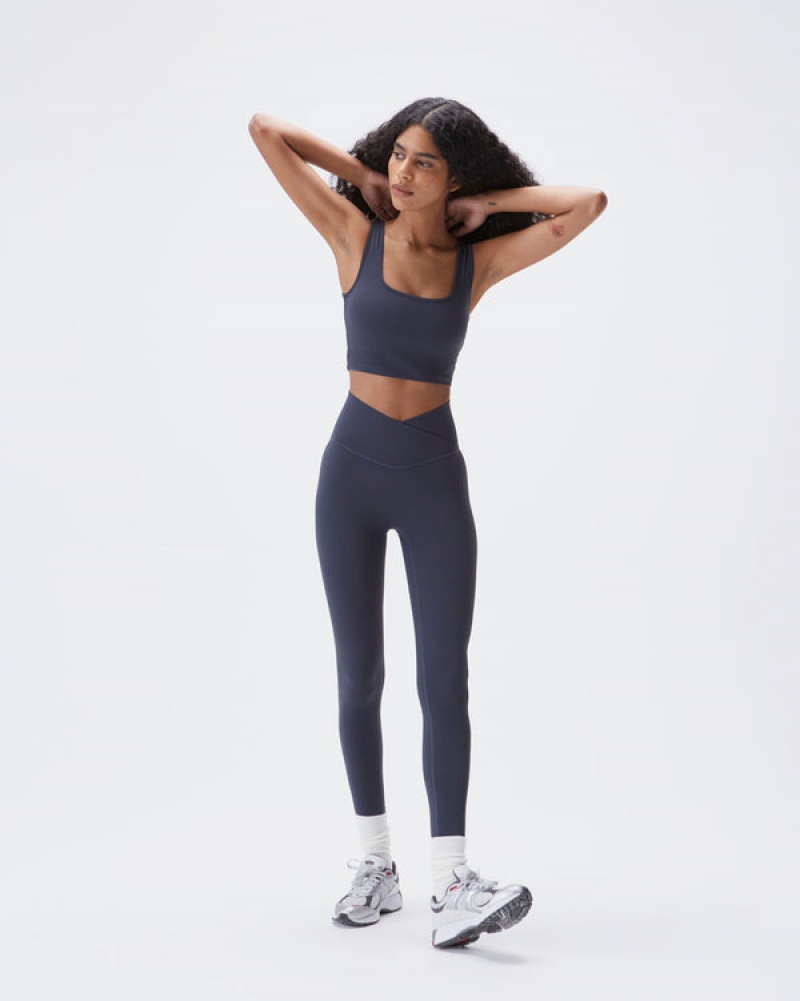 Adanola Ultimate Wrap Over Leggings Blå | SN-ADA56430