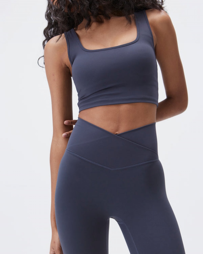 Adanola Ultimate Wrap Over Leggings Blå | SN-ADA56430