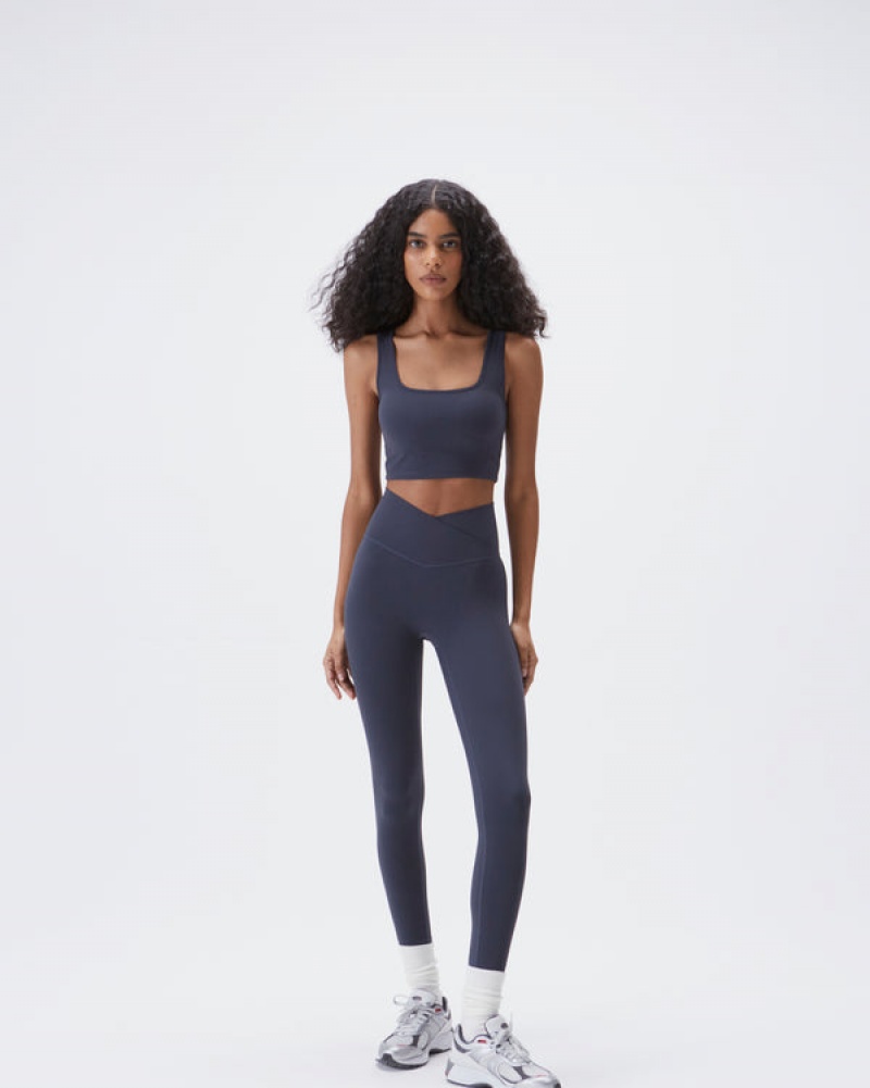 Adanola Ultimate Wrap Over Leggings Blå | SN-ADA56430