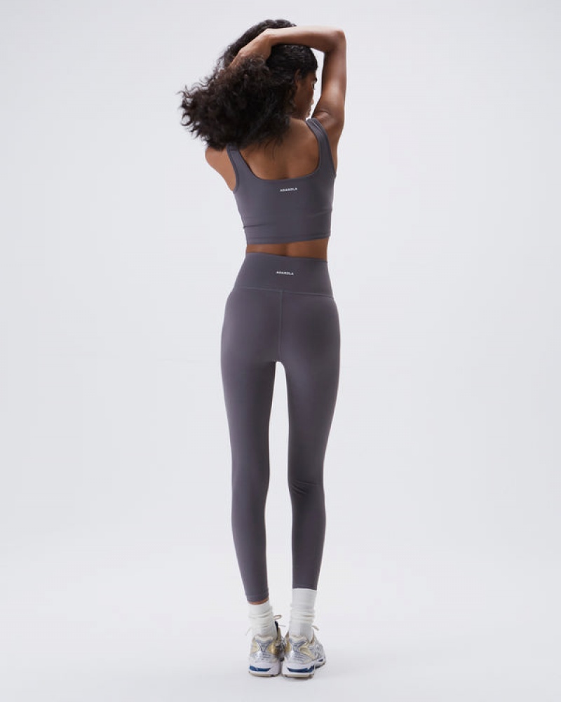 Adanola Ultimate Wrap Over Leggings Mørkegrå | SN-ADA56425