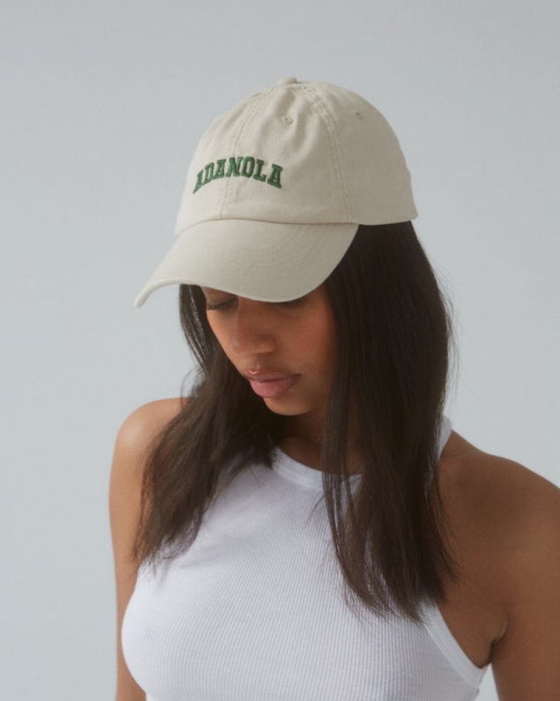 Adanola Varsity Cap Hvide Grøn | SN-ADA56706