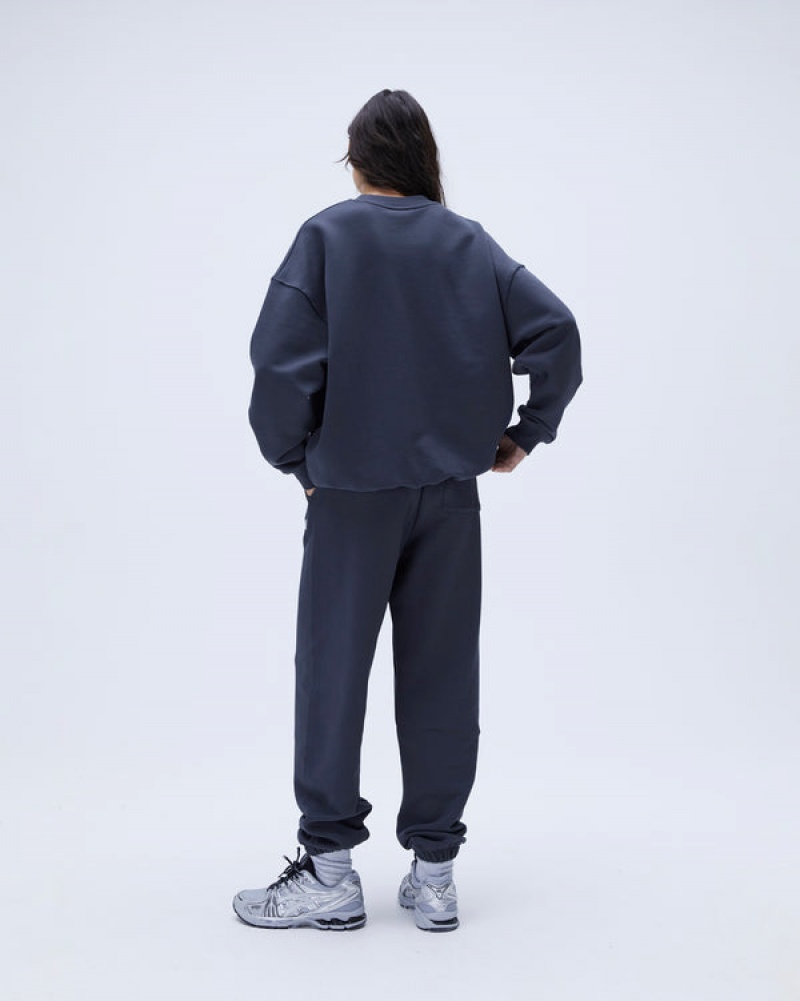 Adanola Varsity Oversized Sweatpants Blå | SN-ADA56538