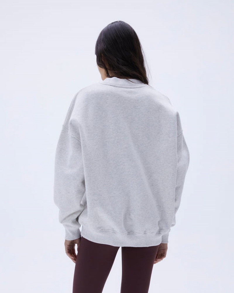 Adanola Varsity Oversized Sweatshirt Grå Bordeaux | SN-ADA56529